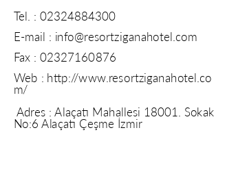 Zigana Alaat Resort iletiim bilgileri